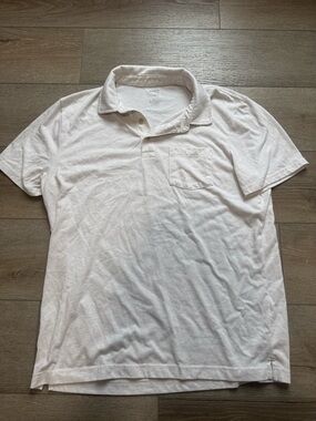 Sonoma White Men's Polo with Chest Pocket